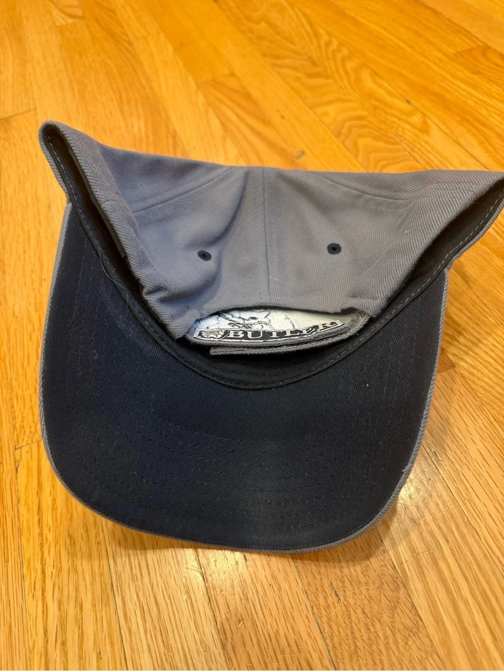 Gray Butler University Bulldog Embroidered Dog Baseball Hat -